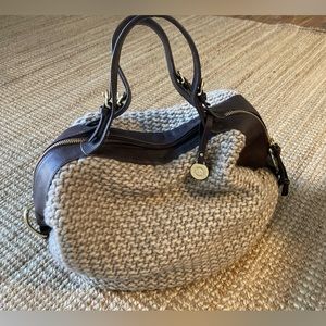 Ugg Leather and  knit wool hobo bag. new condition.